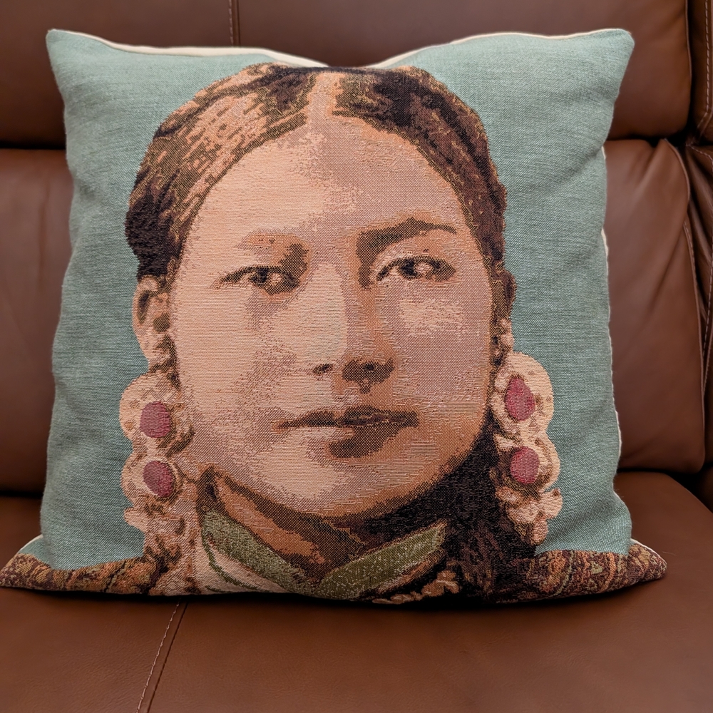 IOSIS Paris Yves Delorme 18" x 18" Ancestor French Tapestry Accent Pillow